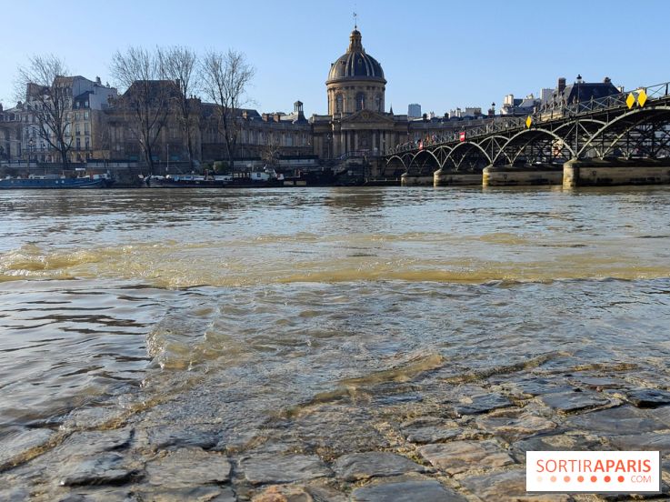 Visuel actualités - Crue Seine Pont des Arts