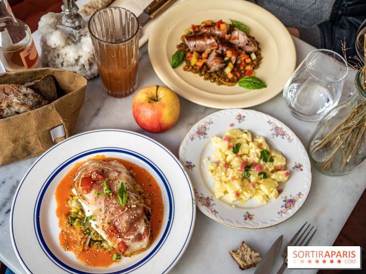 Bombarde restaurant méditerranéen et festif à Montmartre - cabillaud - pancetta - fondu de poireaux
