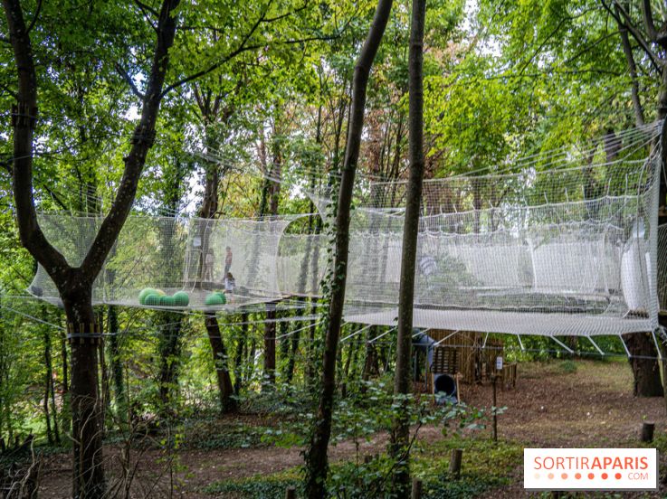 Accrocamp Poissy, le nouvel accrobranche au parc du château de Villiers