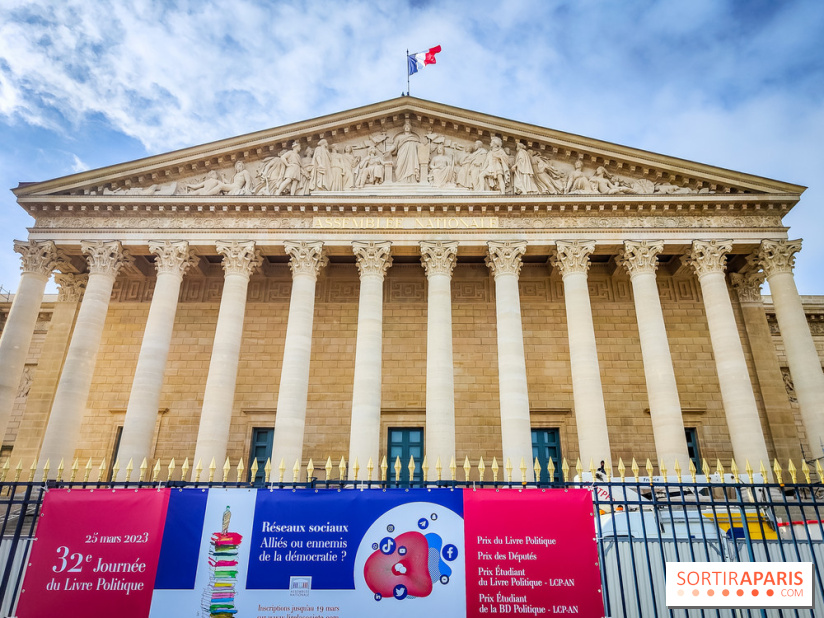 Exposition à l'Assemblée nationale : Alexandre Benjamin Navet décore la cour du Palais Bourbon