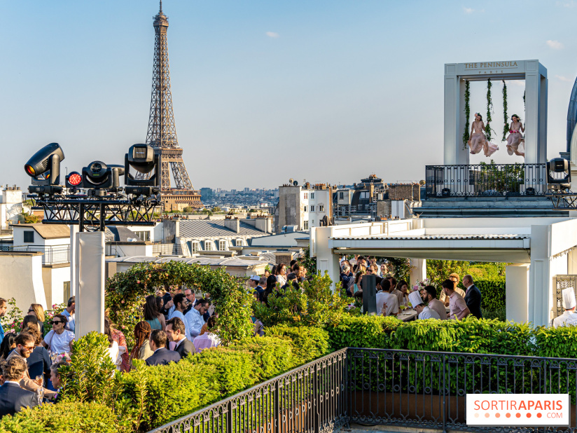 La terrasse en rooftop du Péninsula 2023 - soirée d’inauguration -  A7C5445