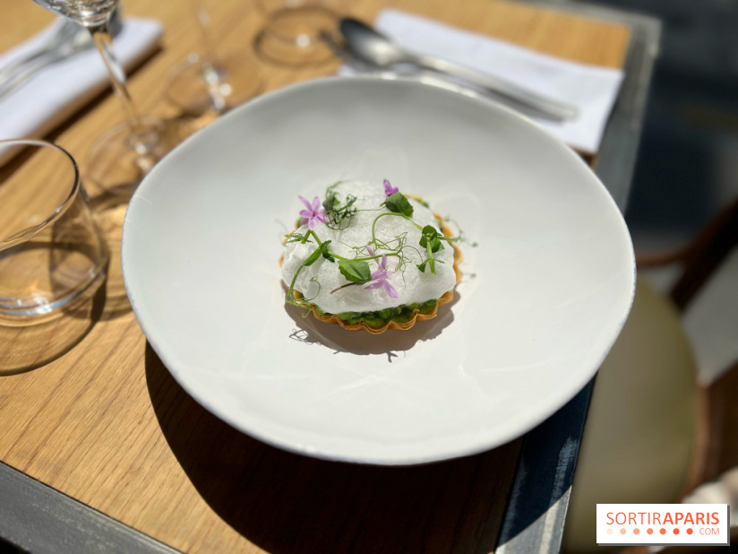 Colvert - Tartelette petits pois ail des ours