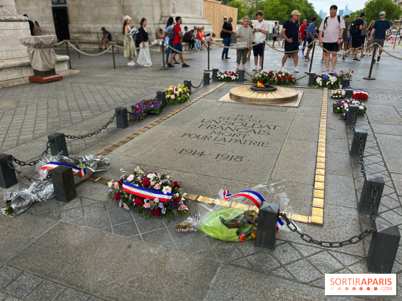 flamme soldat inconnu Arc de Triomphe