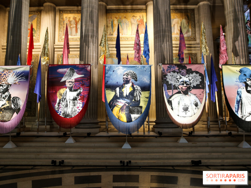 Raphaël Barontini, les photos de son installation monumentale au Panthéon