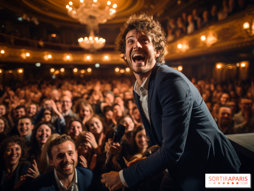 Photos d'Illustrations MidJourney : spectacles d'humour - 1