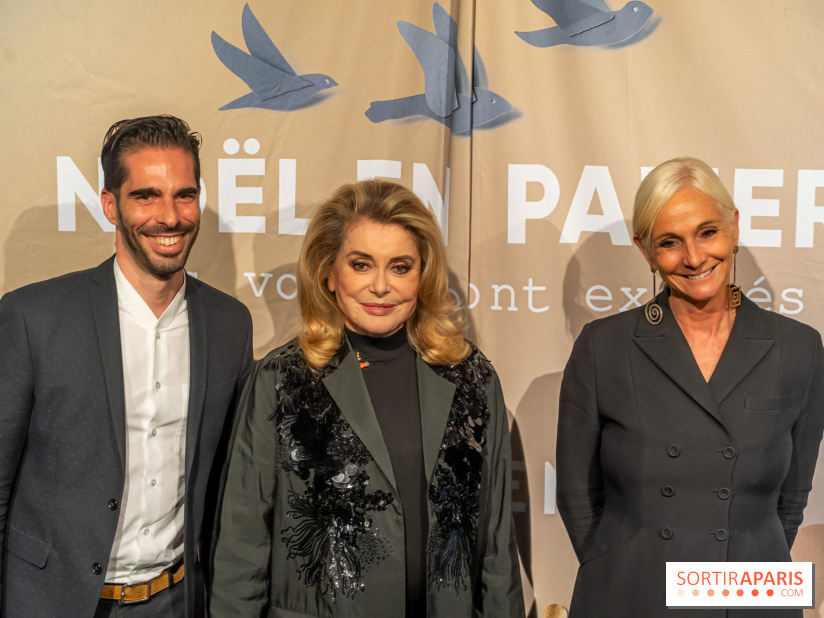 Les vitrines de Noël du Printemps 2023 - inauguration avec Catherine Deneuve