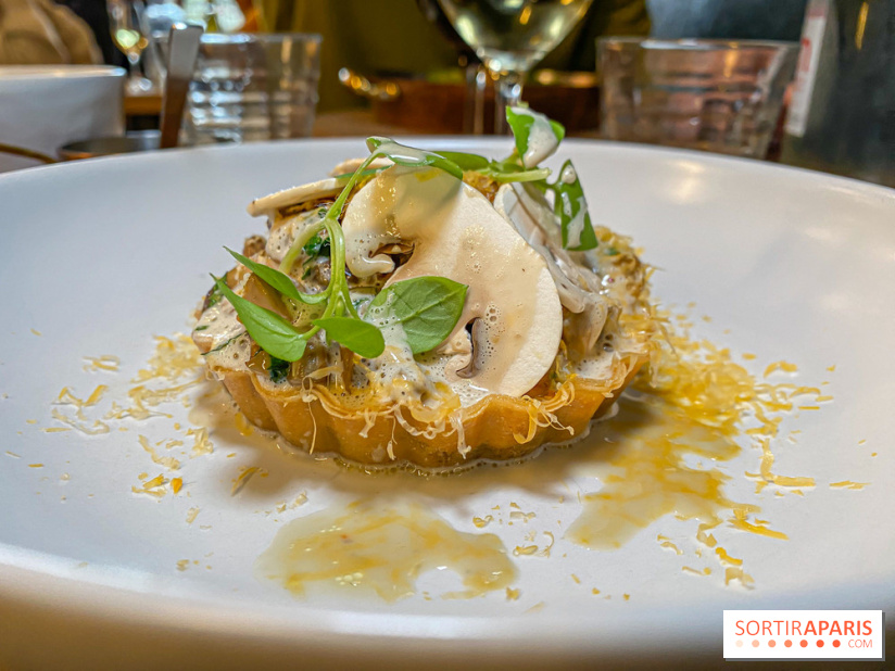 Café César restaurant bistronomique Clichy tarte champignons