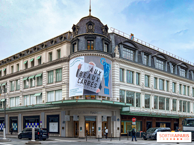 Aux Beaux Carrés, l'exposition de Daniel Buren au Bon Marché Rive Gauche  - image00086