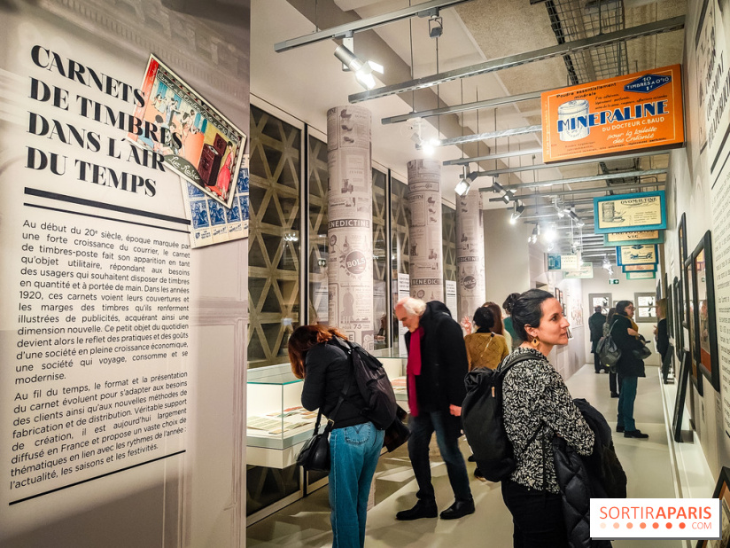 Carnets de timbres dans l'air du temps, l'exposition originale du musée de la Poste - nos photos - IMG20240130184458
