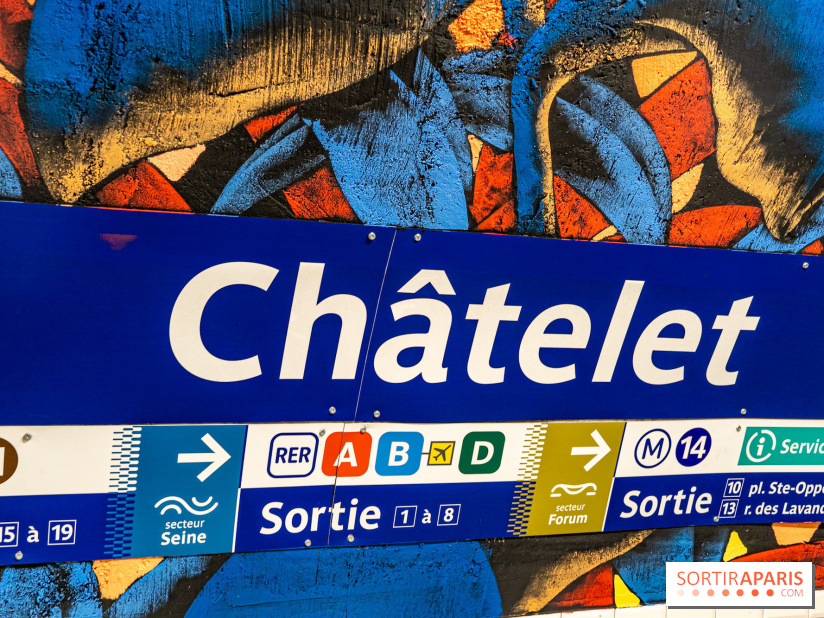 La station de Métro Châtelet re-décoré par des street-artistes