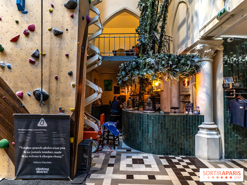 Climbing District Saint-Lazare, la salle d'escalade et espace coworking cachée dans une chapelle -  A7C8005