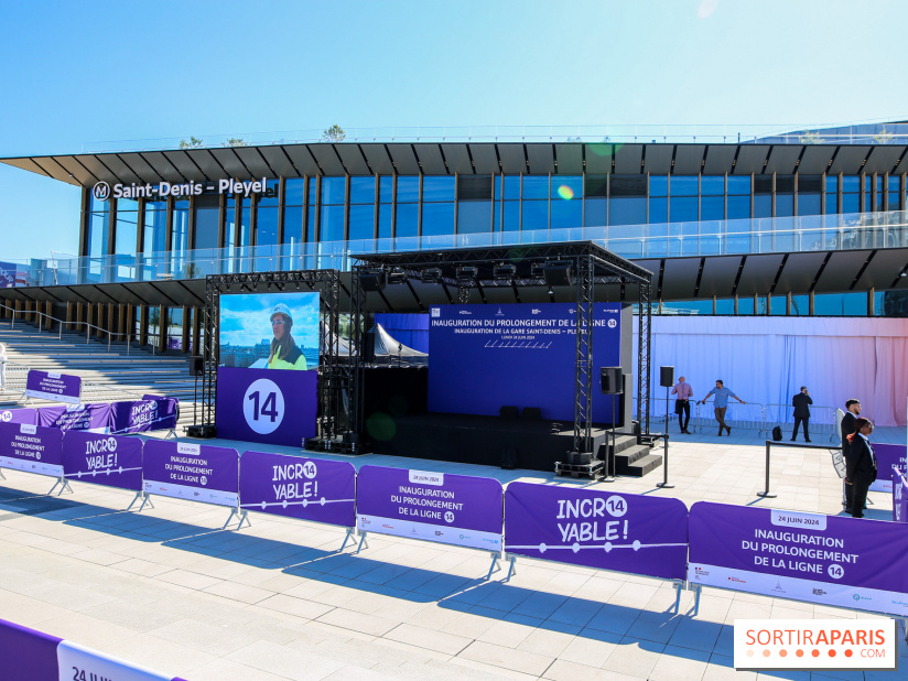 Inauguration du prolongement de la ligne 14, nos photos