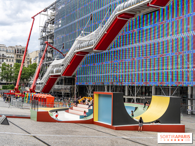 Cycloïde Piazza, le skatepark et œuvre d’art de Raphaël Zarka au Centre Pompidou