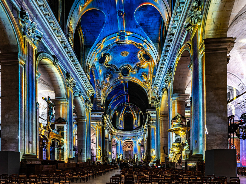 Paris Cœur de Lumières, le spectacle son et lumière à l'église Saint-Sulpice - les photos
