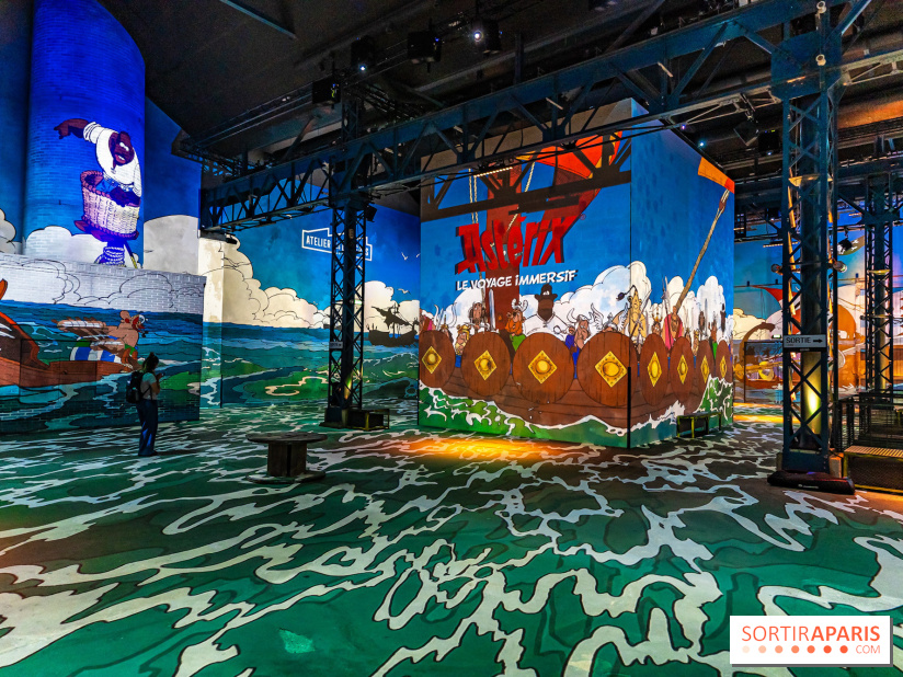Exposition Astérix à l'Atelier des Lumières, le voyage immersif