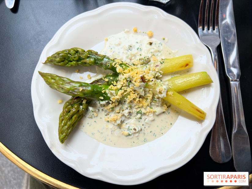 Le Cochon à l'Oreille - Asperges, sauce mimosa