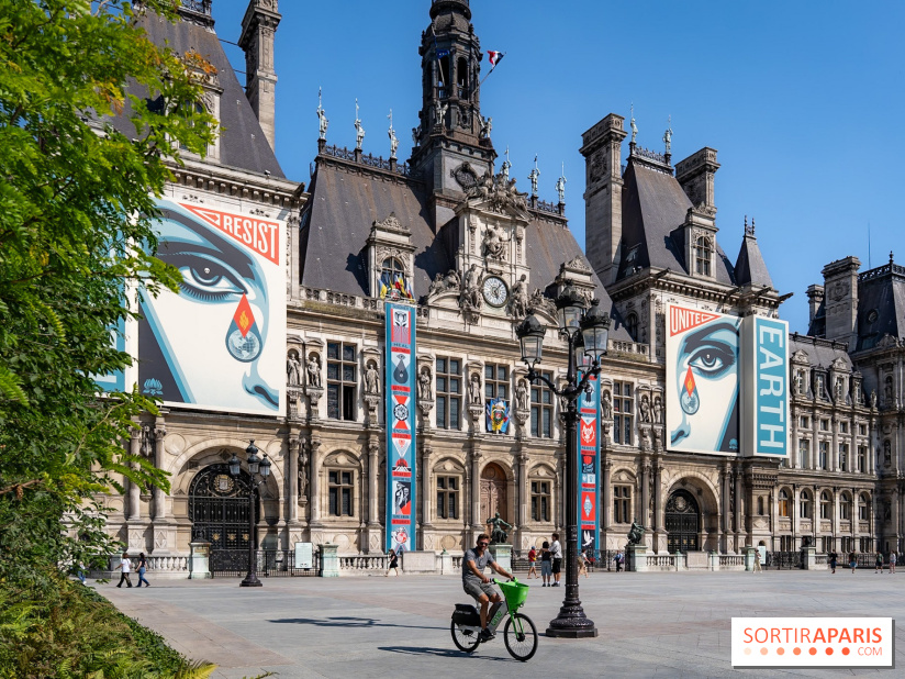 Hôtel de Ville - De Paris à Belem - Forêt Urbaine - Obey  - A7C03039
