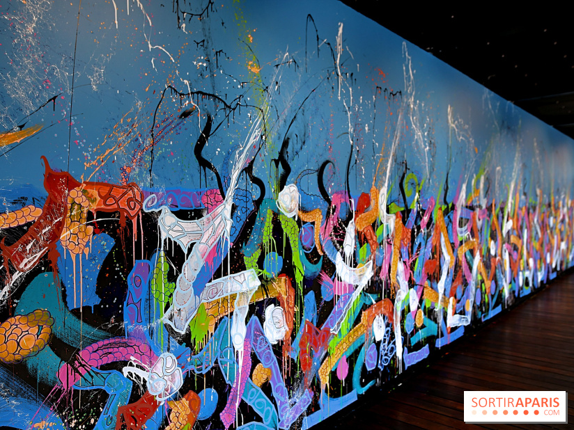 JonOne : nos photos de son exposition rétrospective sur Fluctuart à Paris 