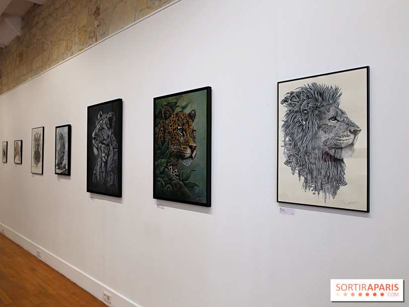 Ardif : nos photos de son exposition 'Felines Mechanimal' 