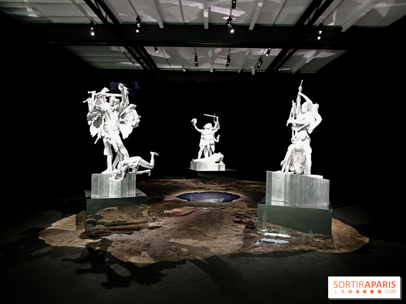 Daniel Buren et Miles Greenberg, nos photos de l'expo au Reiffers Art Inititiatives à Paris 