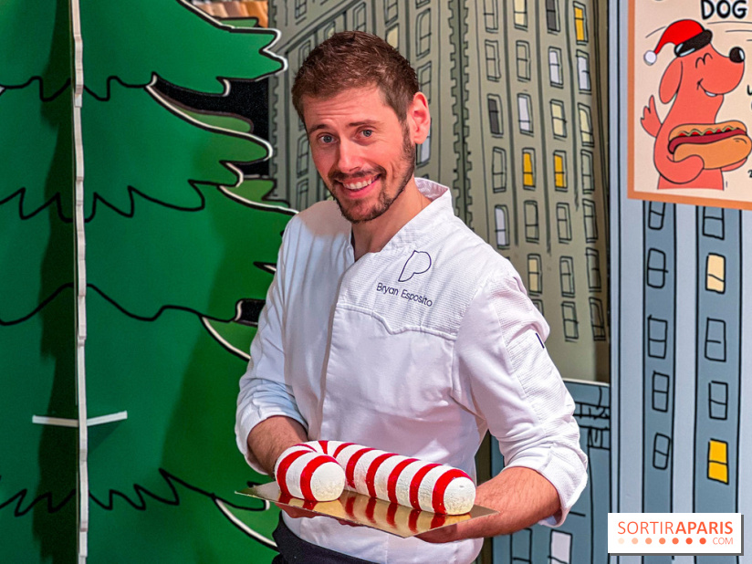 Candy Cake, la Bûche de Noël 2025 du Printemps Haussmann par Bryan Esposito, clin d'œil à New-York - IMG 9550