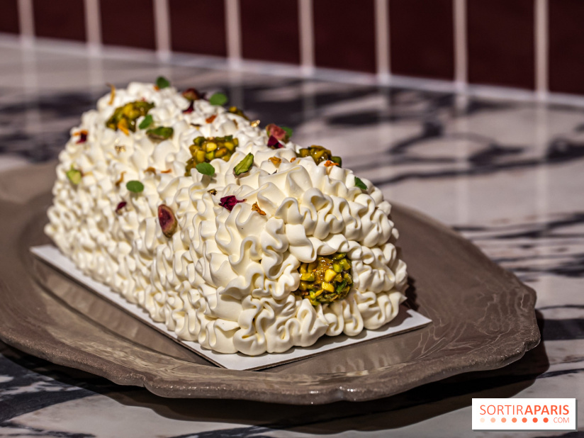 Bûche de Noël Paris-Brest pistache et tropicale de Nour Kandler - Lalla Coffee