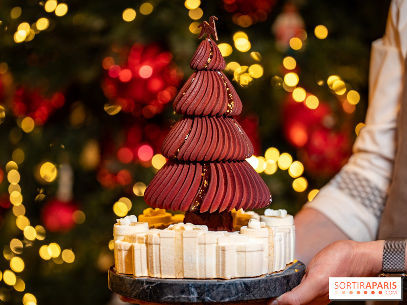Bûche de Noël Cheval Blanc 2025 : Maxime Frédéric dévoile un sapin exceptionnel - photos - A7C02768