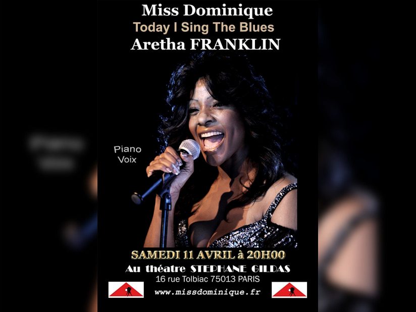 Miss Dominique en concert à Paris : hommages à Aretha Franklin et Ella Fitzgerald - AFFICHE11 AVRIL OK copie