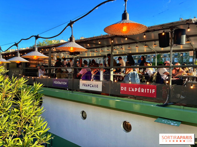 Une péniche-guinguette dédiée à l'apéro sur les quais de Seine