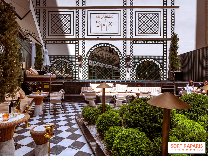 La terrasse jardin du Sax Hotel avec piscine - les photos