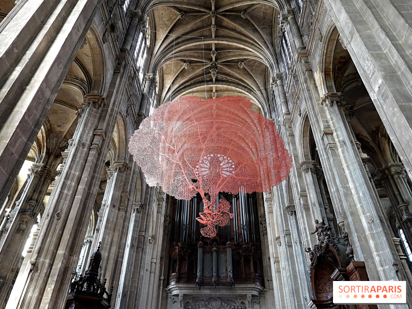 Lydie Arickx : nos photos de son installation à l'église Saint-Eustache
