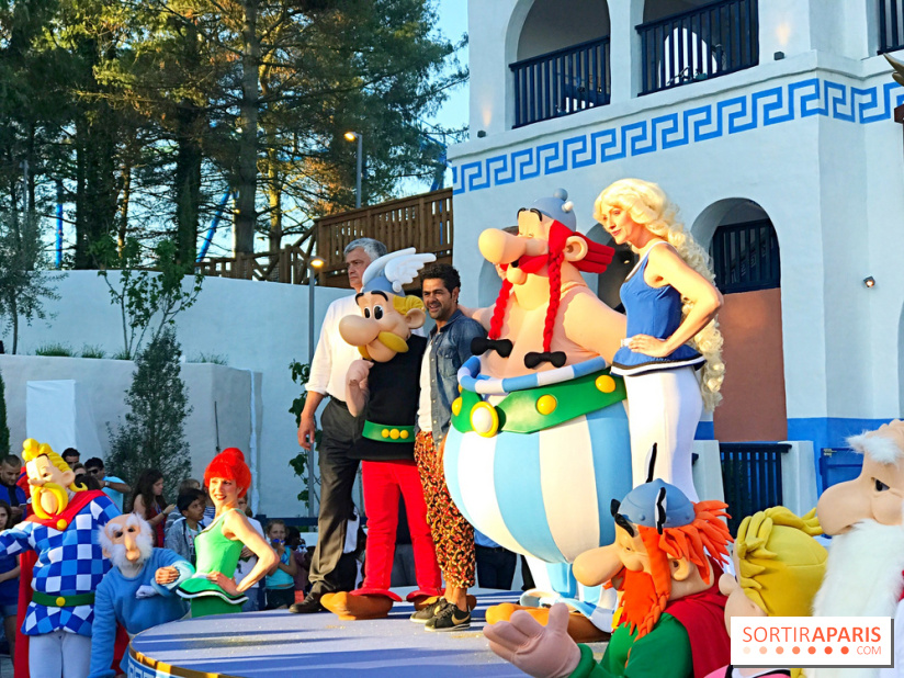 Inauguration de Pégase Express au parc Astérix