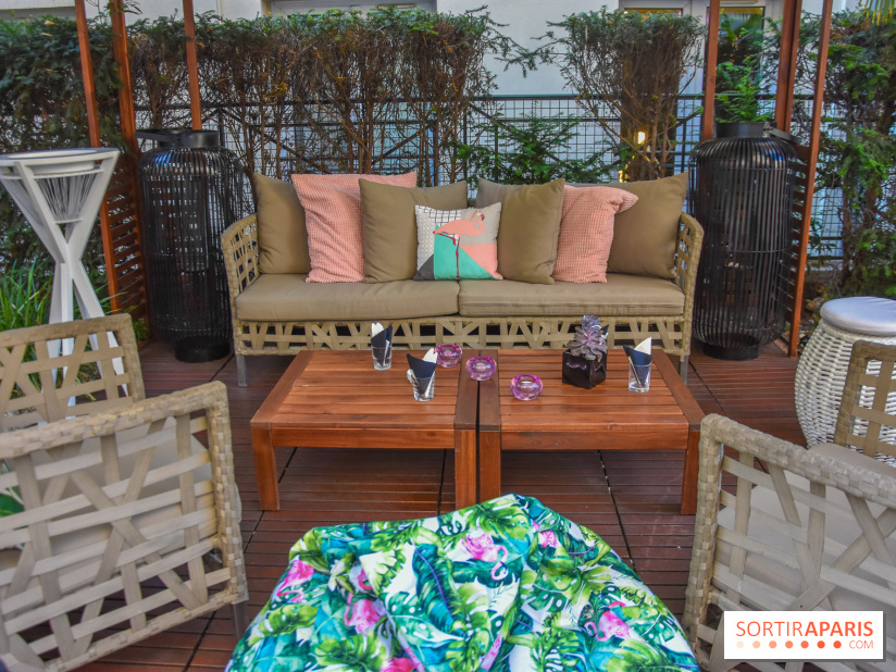 La terrasse des Jardins du Marais se transforme en Chalet d’été