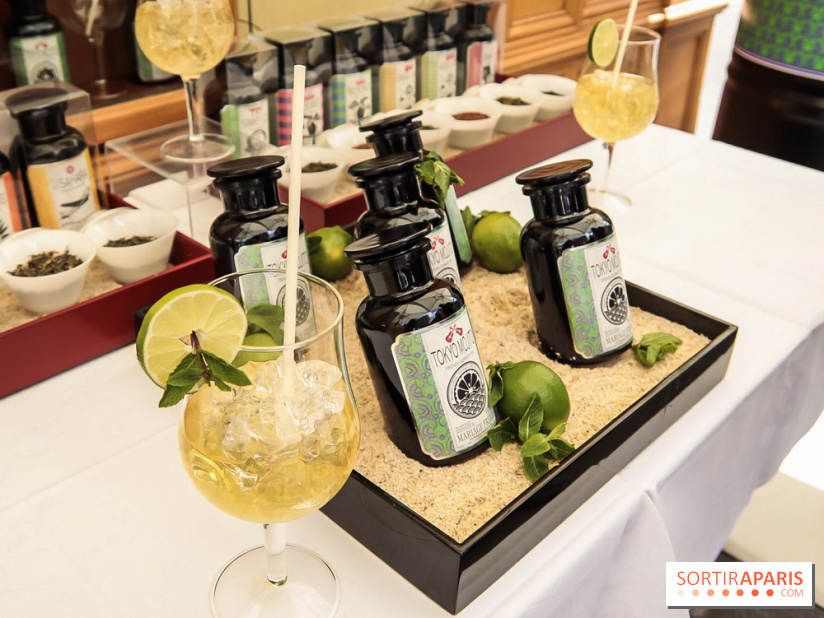Thé glacé et éclair Tokyo Mojito chez Mariage Frères, les photos