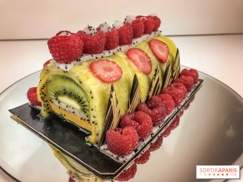 Bûche de Noël 100% fruits de la Ferme de Longchamp