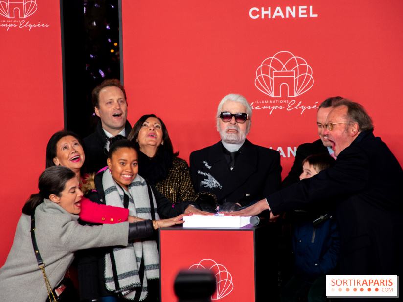 Les Illuminations de Noël des Champs-Elysées 2018 avec Karl Lagerfeld