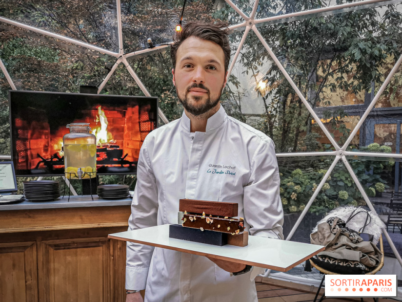 Bûche de Noël de Quentin Lechat au Jardin Privé 2019