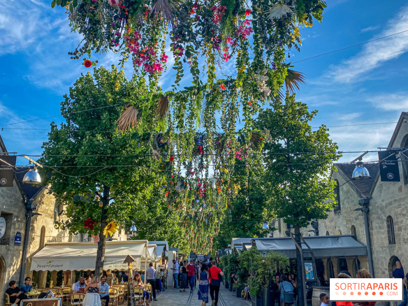 Le ciel de fleurs à Bercy Village