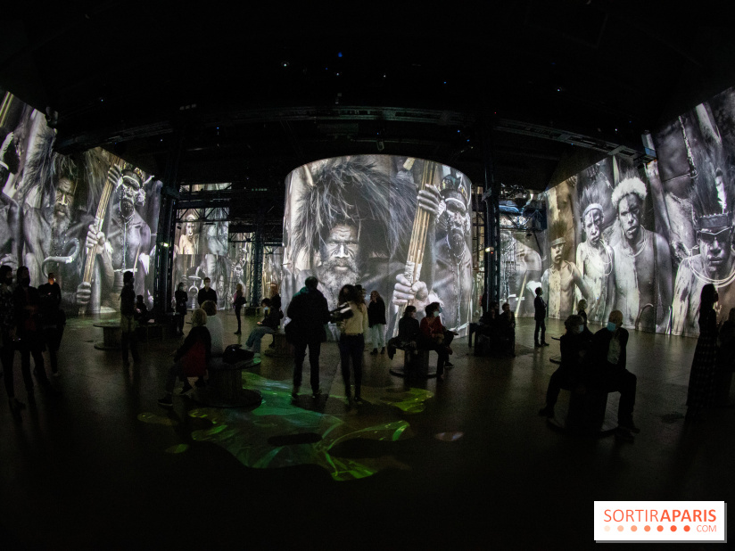 Photos : Exposition immersive Jimmy Nelson : The last sentinels à l’Atelier des Lumières 