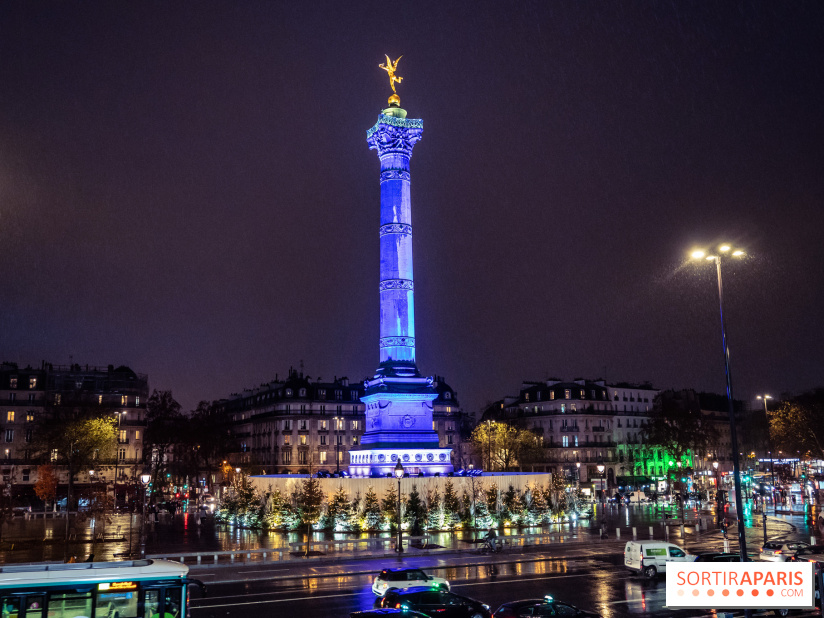 Photos illuminations de Noël de la Bastille