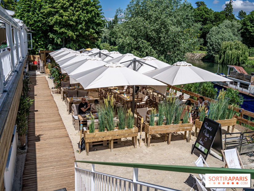 La plage et le brunch EffetMer de la Maison Louveciennes 