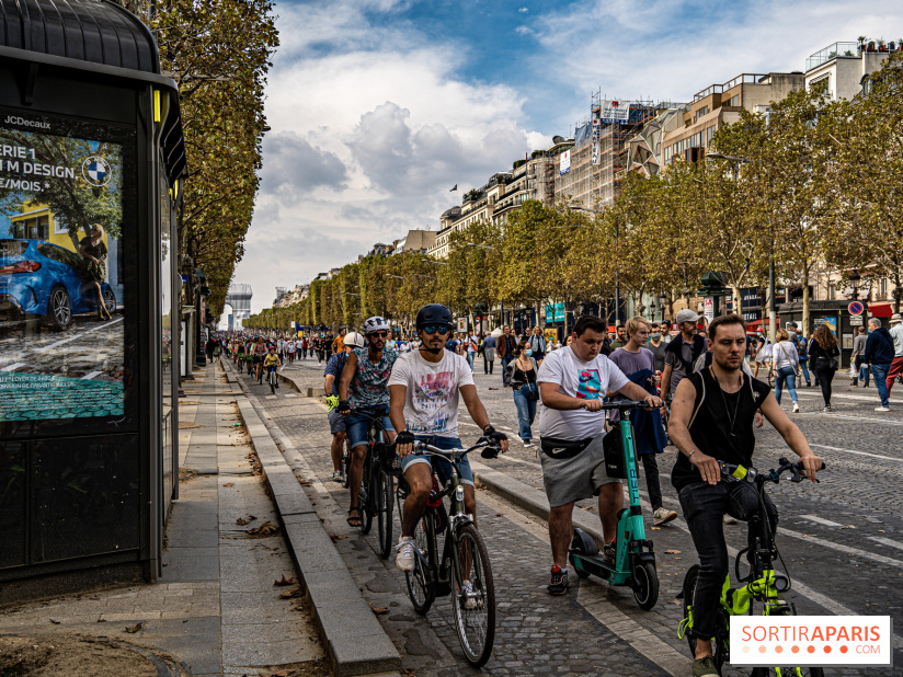 Champs Elysées piéton et Arc de Triomphe empaqueté