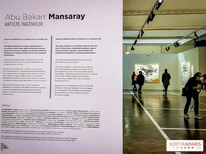 Exposition Abu Bakarr Mansaray à la Cité des Sciences et de l'Industrie - nos photos