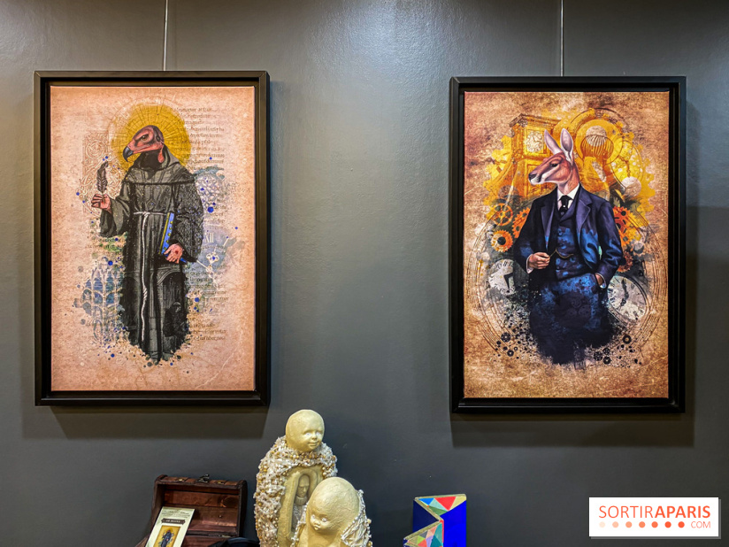 Thérianthropes, nos photos de l'exposition de Patrick Baud, alias Axolot, à la Time Corp Gallery