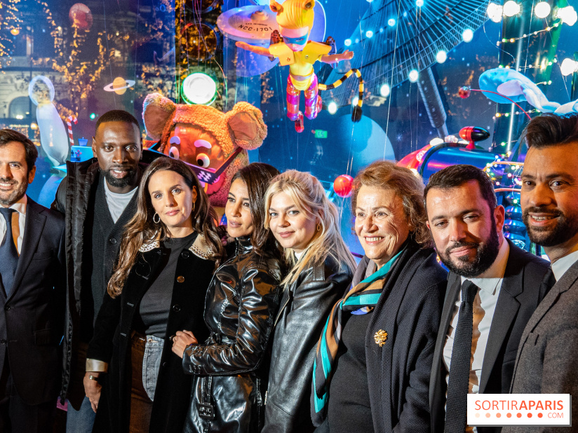 Inauguration vitrines et sapin des Galeries Lafayettes 2021 