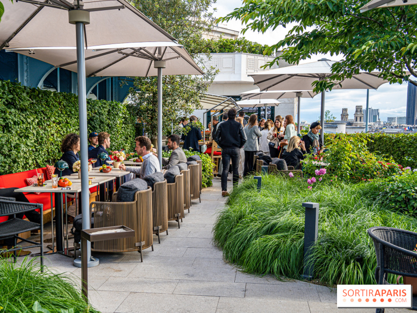 Le jardin estival sur les terrasses du cheval Blanc