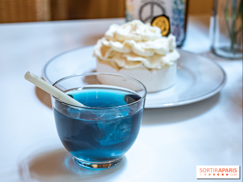 Thé glacé et pavlova Flower Summer chez Mariage Frères