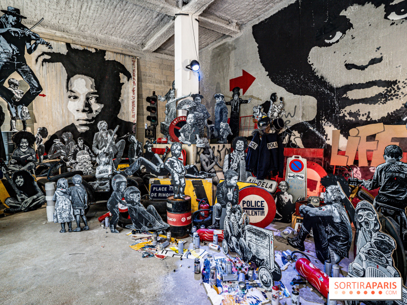 Exposition Jef Aérosol à Paris, 40 ans de pochoirs