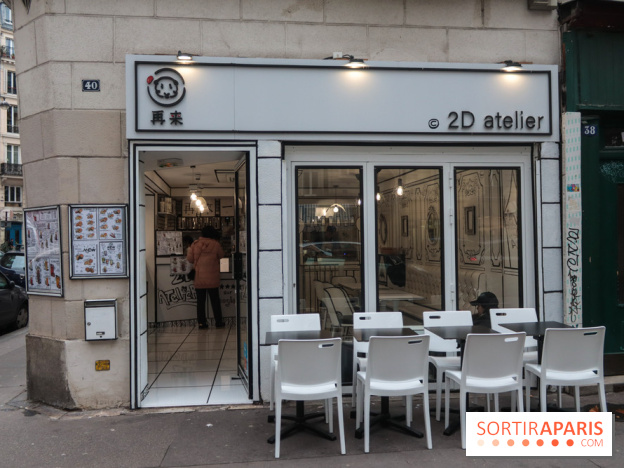 2D atelier, le salon de thé en noir et blanc