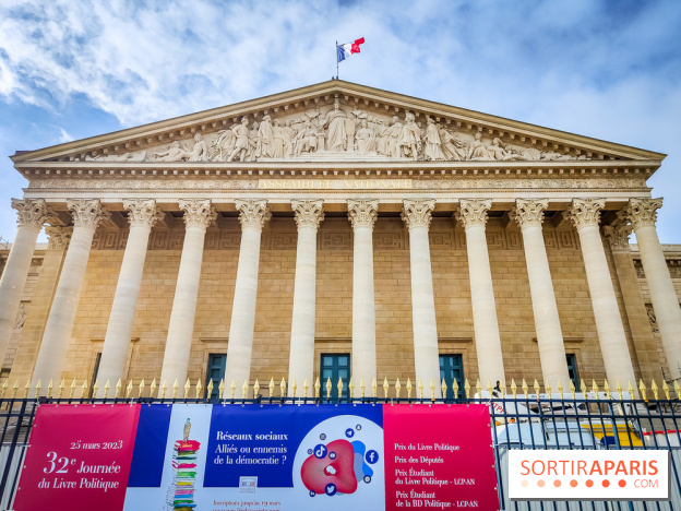 Exposition à l'Assemblée nationale : Alexandre Benjamin Navet décore la cour du Palais Bourbon